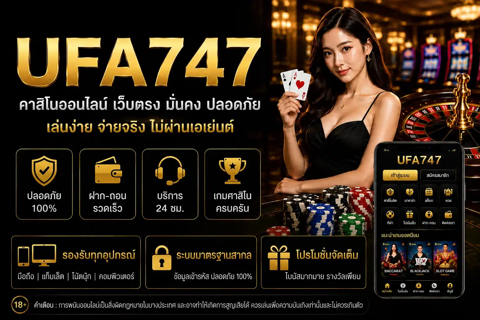 UFA747 คาสิโนออนไลน์ ทางเข้า สมัคร เว็บตรง