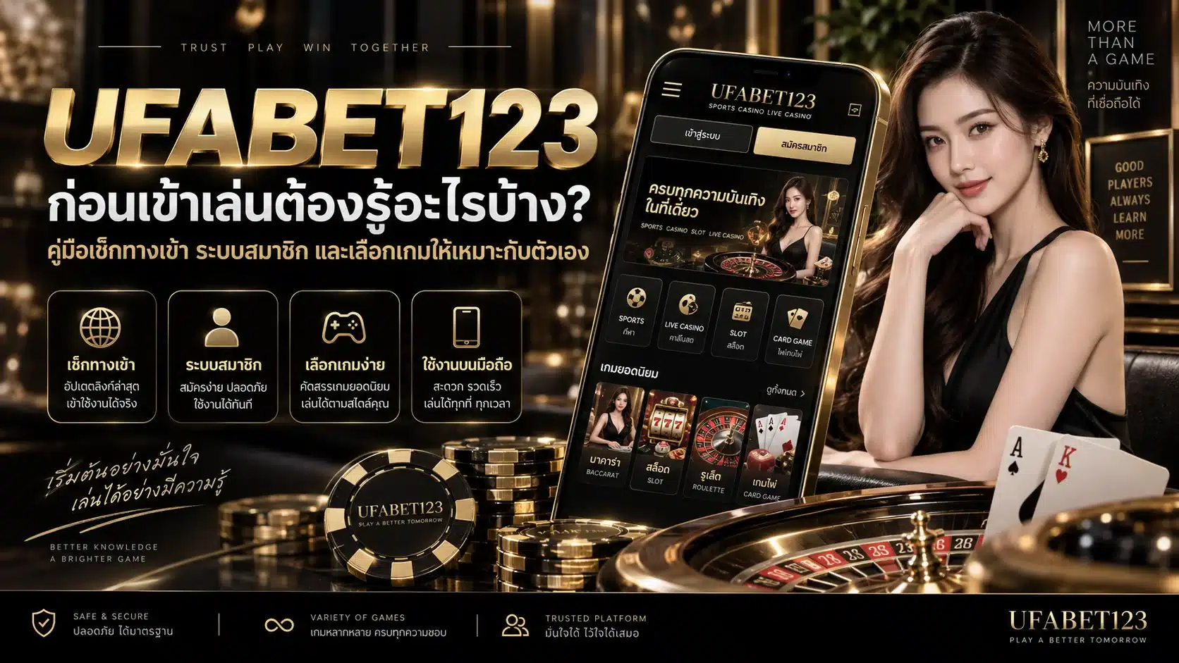 UFABET123 ก่อนเข้าเล่นต้องรู้อะไรบ้าง? คู่มือเช็กทางเข้า ระบบสมาชิก และเลือกเกมให้เหมาะกับตัวเอง